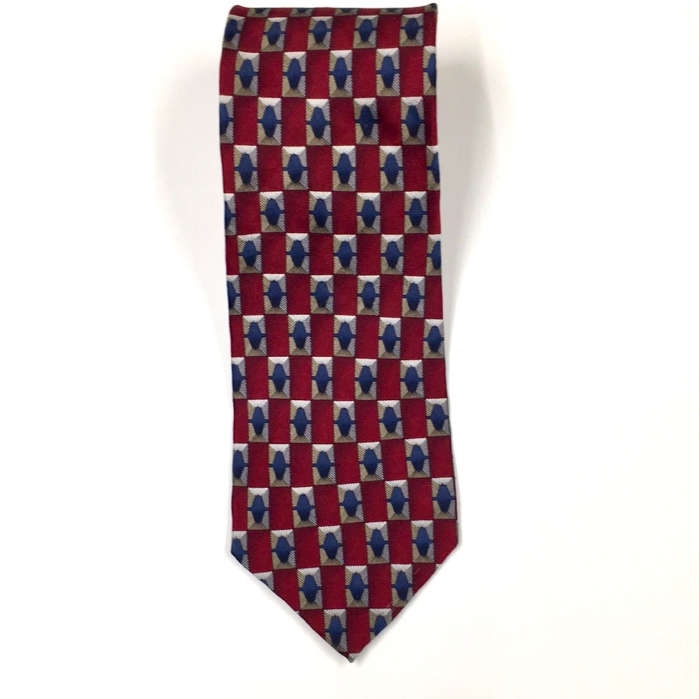 JZ Richards XL Tie 100% Silk Formal Office Workwear Business Casual